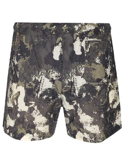 Shop Marcelo Burlon County Of Milan Camouflage Printed Swim Shorts In Multi