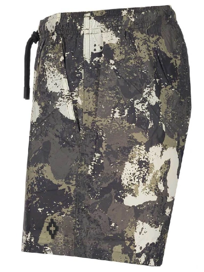 Shop Marcelo Burlon County Of Milan Camouflage Printed Swim Shorts In Multi