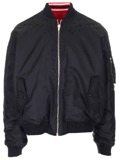 Shop Marcelo Burlon County Of Milan Reversible Bomber Jacket In Black