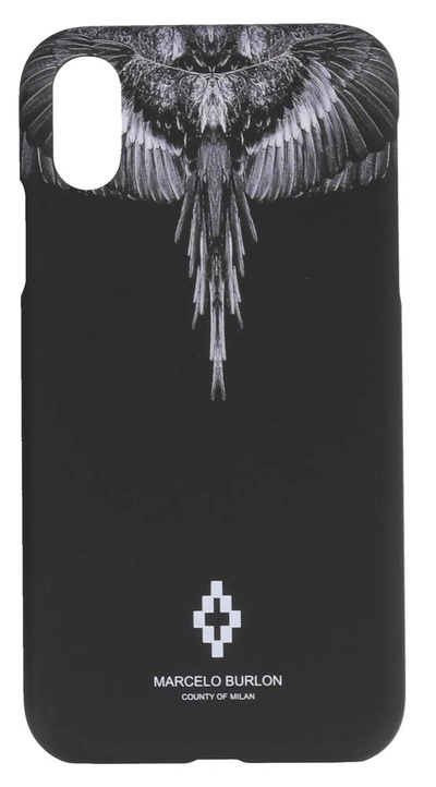 Marcelo Burlon County Of Milan Wings Print Iphone Xr Case In Black |  ModeSens