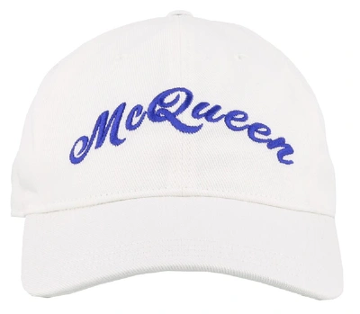 Shop Alexander Mcqueen Logo Cap In White