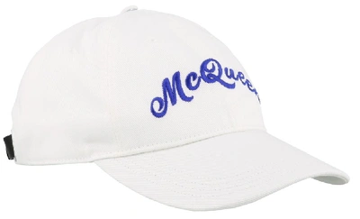 Shop Alexander Mcqueen Logo Cap In White