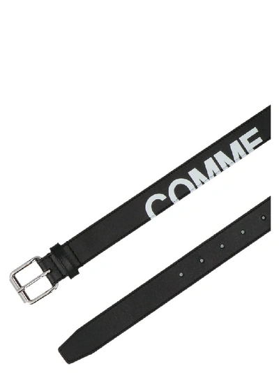 Shop Comme Des Garçons Wallet Logo Belt In Black