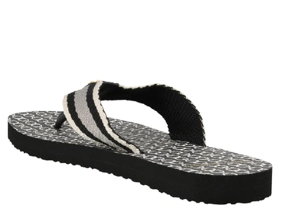 Shop Tory Burch Gemini Link Flip Flops In Black