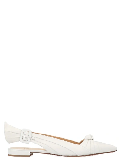 Shop Francesco Russo Knot Slingback Shoes In White