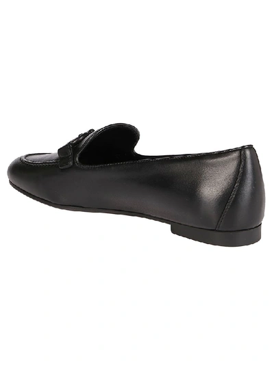 Shop Ferragamo Salvatore  Buckle Detail Loafers In Black