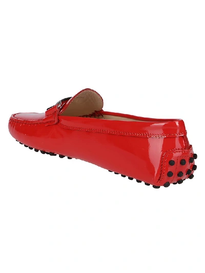 Shop Tod's Gommino Loafers In Red