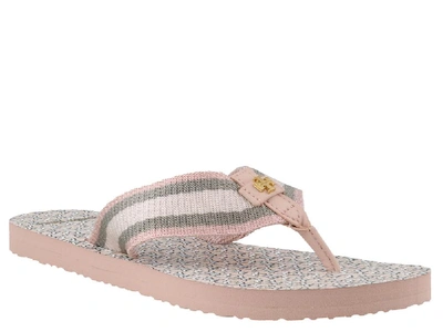 Shop Tory Burch Gemini Link Flip Flops In Pink