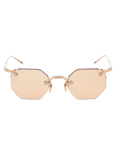 Shop Jacques Marie Mage Rimless Octagon Shaped Sunglasses In Multi