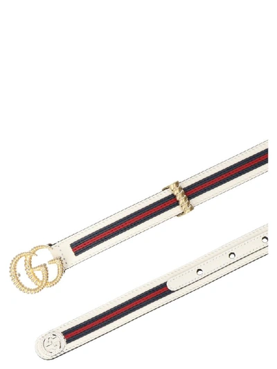 Shop Gucci Torchon Double G Buckle Belt In Multi