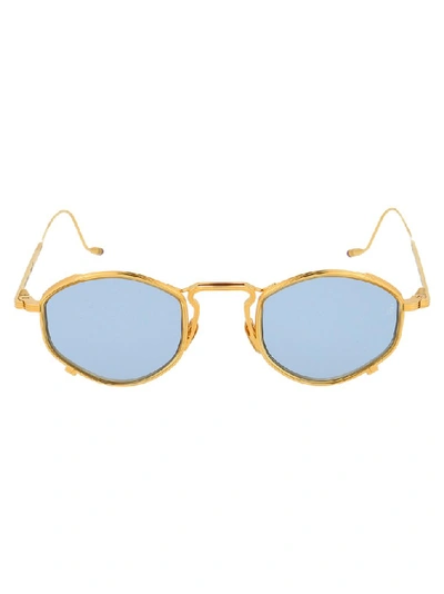 Shop Jacques Marie Mage Aragon Round Frame Sunglasses In Gold