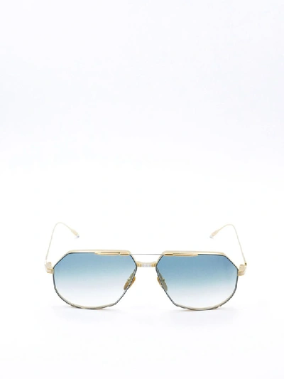 Shop Jacques Marie Mage Reynold Oversized Aviator Sunglasses In Multi