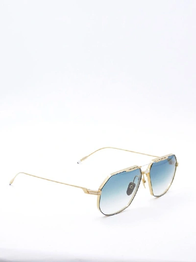 Shop Jacques Marie Mage Reynold Oversized Aviator Sunglasses In Multi