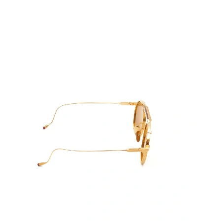 Shop Jacques Marie Mage Victorio Sunglasses In Gold