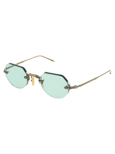 Shop Jacques Marie Mage Rimless Geometric Shaped Sunglasses In Multi