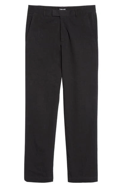 Shop Entireworld Flat Front Trousers In Black