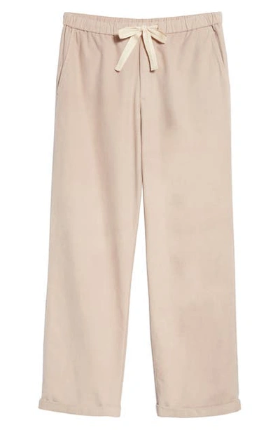 Shop Eileen Fisher Organic Cotton Wide Leg Pants In Twine