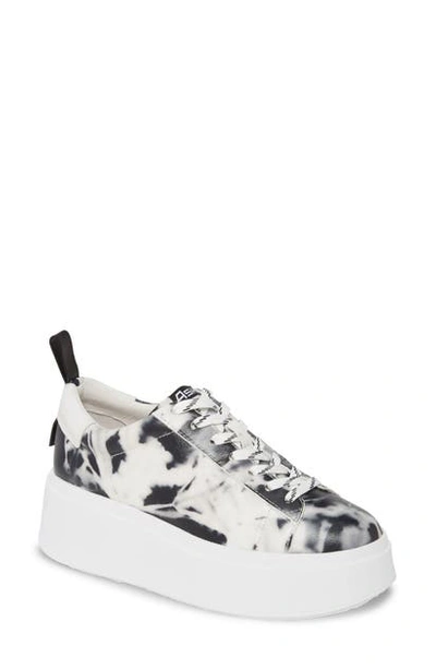 Shop Ash Moon Platform Sneaker In Black/ White/ Black