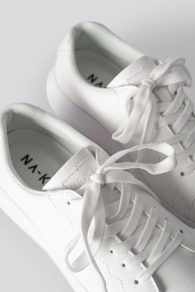 Shop Na-kd Basic Court Trainers - White In Offwhite