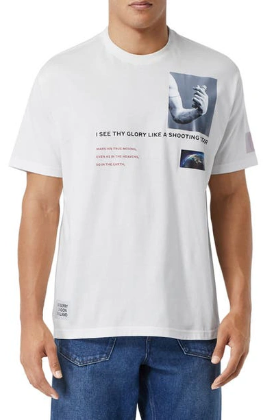 Shop Burberry Winans Graphic Tee In White