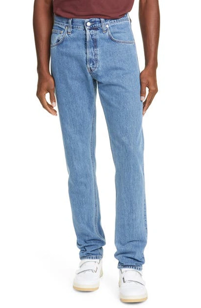 Shop Helmut Lang Masc Hi Straight Leg Jeans In Hi Contrast Indigo