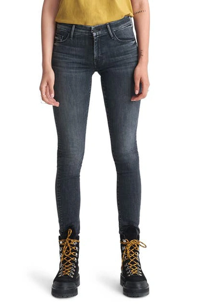 Shop Mother Looker Mid Rise Skinny Jeans In Night Owl