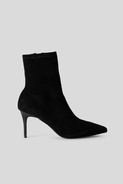 Shop Na-kd Slim Stiletto Pointy Boots - Black