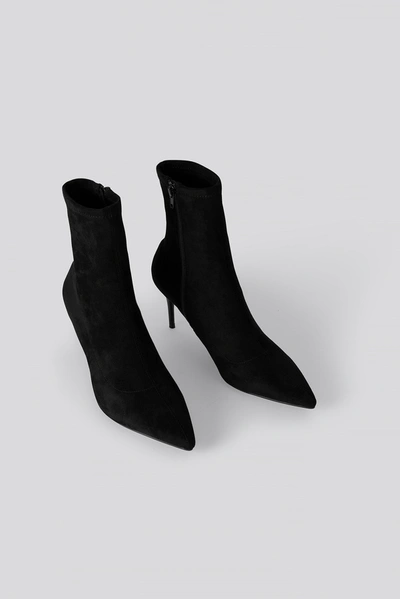 Shop Na-kd Slim Stiletto Pointy Boots - Black