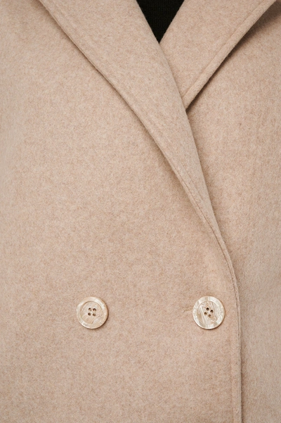 Shop Afj X Na-kd Buttoned Soft Blazer Jacket Beige