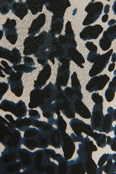 Shop Na-kd Chiffon Overlap Blouse - Multicolor In Leopard