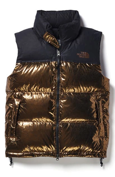 Shop The North Face Nuptse 1996 Packable 700-fill Power Down Vest In Metallic Copper