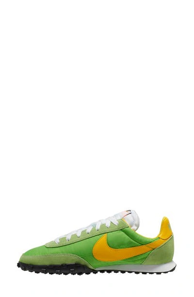 Shop Nike Waffle Racer Sneaker In Green Nebula/ Amarillo