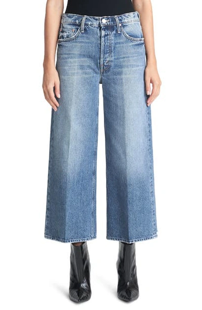 Shop Mother The Tomcat Roller High Waist Crop Wide Leg Jeans In Take Me Higher