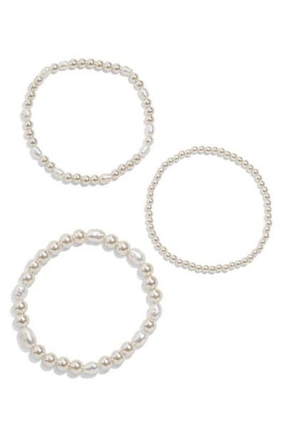 Shop Baublebar Pisa 3-piece Imitation & Freshwater Pearl Bracelets