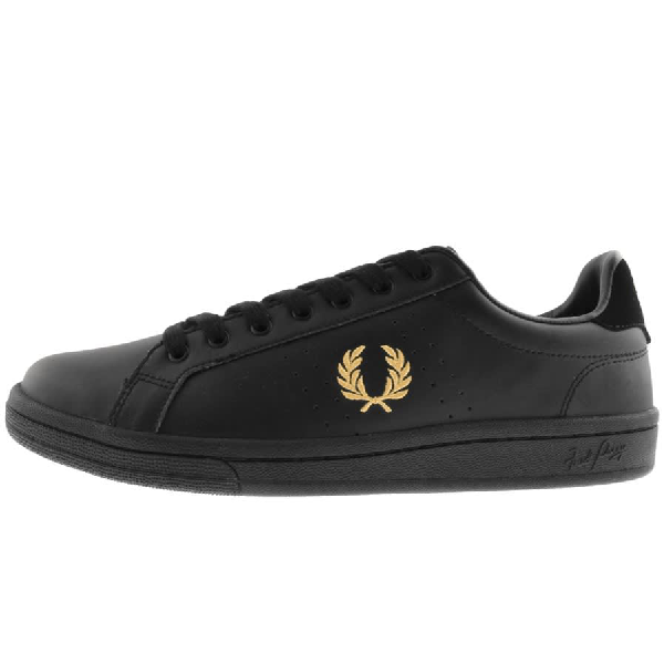 fred perry black shoes
