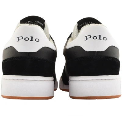 Shop Ralph Lauren Polo Court Trainers Black