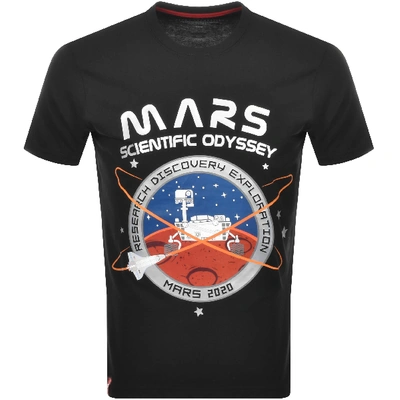 Shop Alpha Industries Mission To Mars T Shirt Black