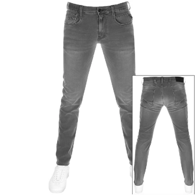 Hyperflex Stretch-denim Jeans In Grey | ModeSens