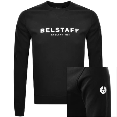 Shop Belstaff 1924 Crew Neck Sweatshirt Black