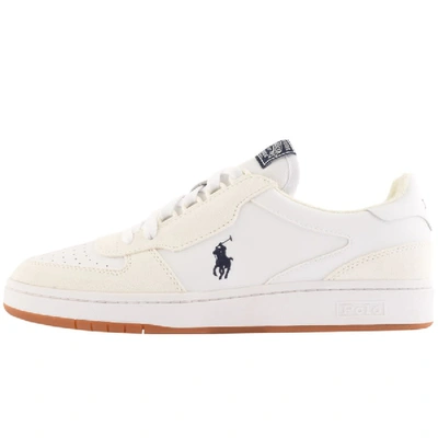 Shop Ralph Lauren Polo Court Trainers White