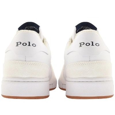 Shop Ralph Lauren Polo Court Trainers White