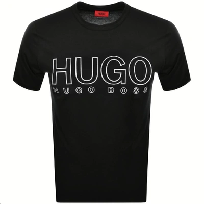 Hugo Dolive-u202 Reflective Logo T-shirt In Black | ModeSens