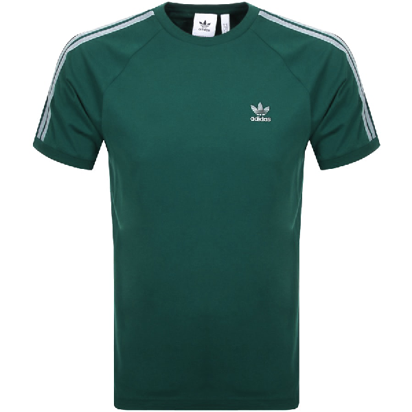 adidas 3 stripe shirt green