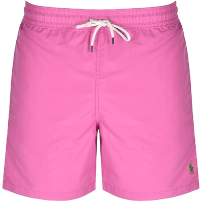 Shop Ralph Lauren Traveller Swim Shorts Pink