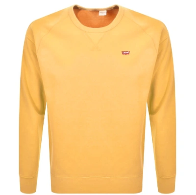 Levi's Levis Crew Neck Sweatshirt Yellow | ModeSens