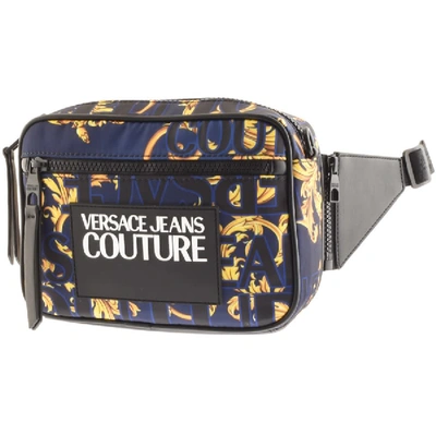 Shop Versace Jeans Couture Multiway Crossbody Bag Navy