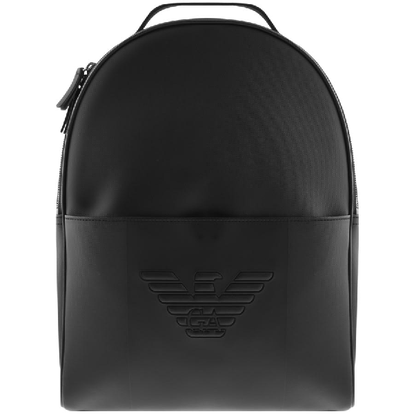 black armani backpack
