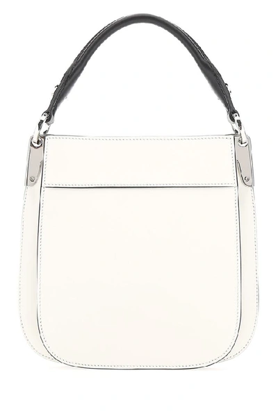 Shop Prada Margit Shoulder Bag In White