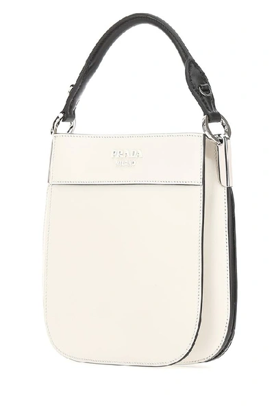 Shop Prada Margit Shoulder Bag In White