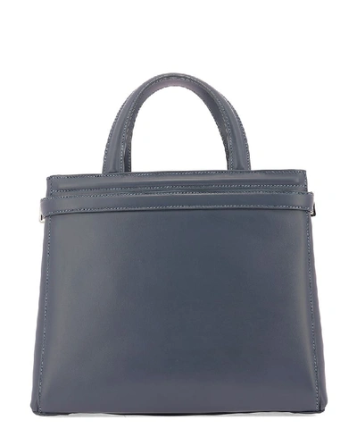 Shop Serapian Meline Logo Tote Bag In Grey